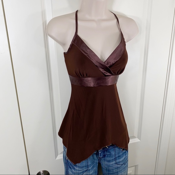 ❗️SOLD❗️Vintage 90s Y2K Low Cut Asymmetrical Top - Picture 2 of 16